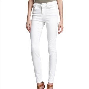 J Brand Maria High Rise White Skinny Jeans Size 27